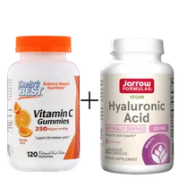 Hyaluronic acid 60 vkaps + Vitamin C 250mg Orange Bliss 120 gels