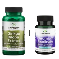 Chromium Picolinate 200μg 100 caps + Ginkgo Biloba Extract 24% 60mg 120 caps