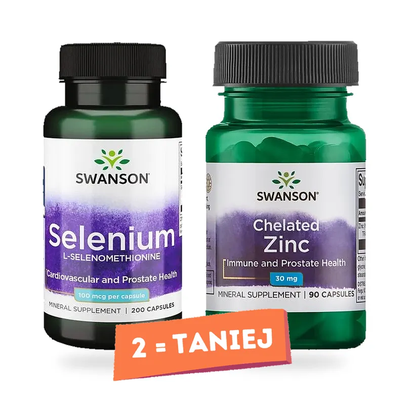 Swanson - Cynk, Albion Chelated Zinc, 30mg, 90 kapsułek