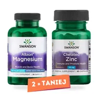 Swanson - Cynk, Albion Chelated Zinc, 30mg, 90 kapsułek