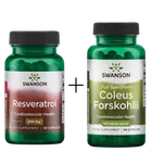 Coleus Forskohlii 400mg 60 caps + Resveratrol 250mg 30 caps