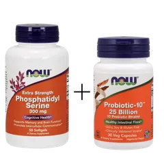 Probiotic-10 25 Billion Probiotyk 30 vkaps + Fosfatydyloseryna 300mg 50 kaps