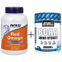 Amino-Hydrat BCAA Icy Blue Raz 450g + Red Yeast Rice 90 kaps