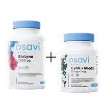 Zinc + Copper, 15mg + 1mg, 120 vkaps + Biotin, 2500μg, 120 caps