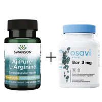 Bor 3mg 60 vkaps + AjiPure L-Arginina 500 mg 60 vkaps