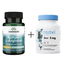 Bor 3mg 60 vkaps + AjiPure L-Arginina 500 mg 60 vkaps