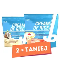 Trained by JP - Kleik Ryżowy, Cream of Rice, White Chocolate Coconut, Proszek, 2000g