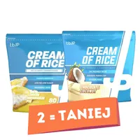 Trained by JP - Kleik Ryżowy, Cream of Rice, White Chocolate Coconut, Proszek, 2000g