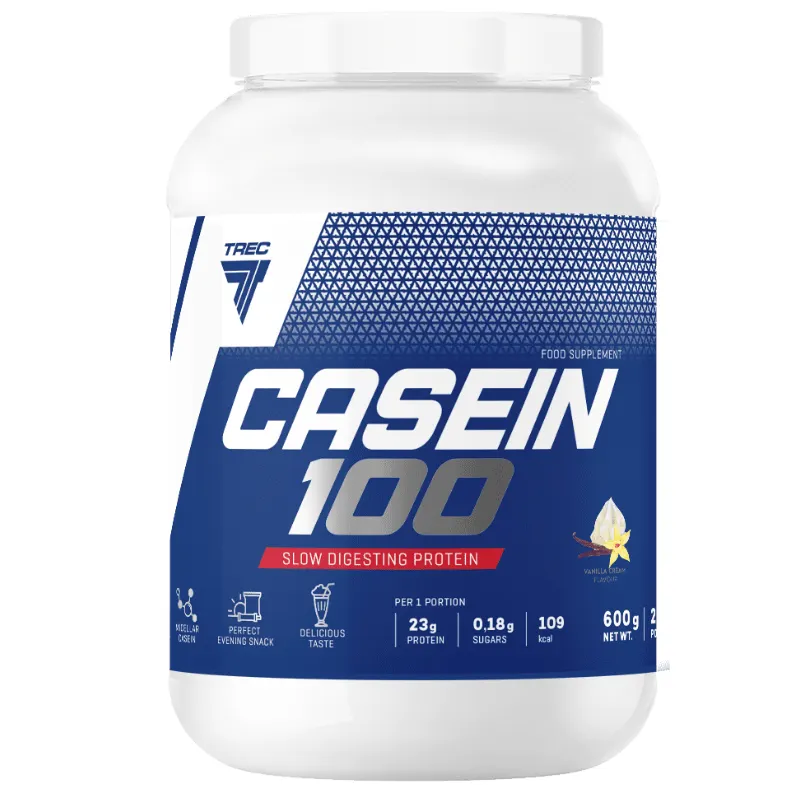 Trec - Casein 100, Wanilia, Proszek, 600g