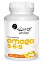 Aliness - Omega 3-6-9, 270/225/50 mg, 90 kapsułek