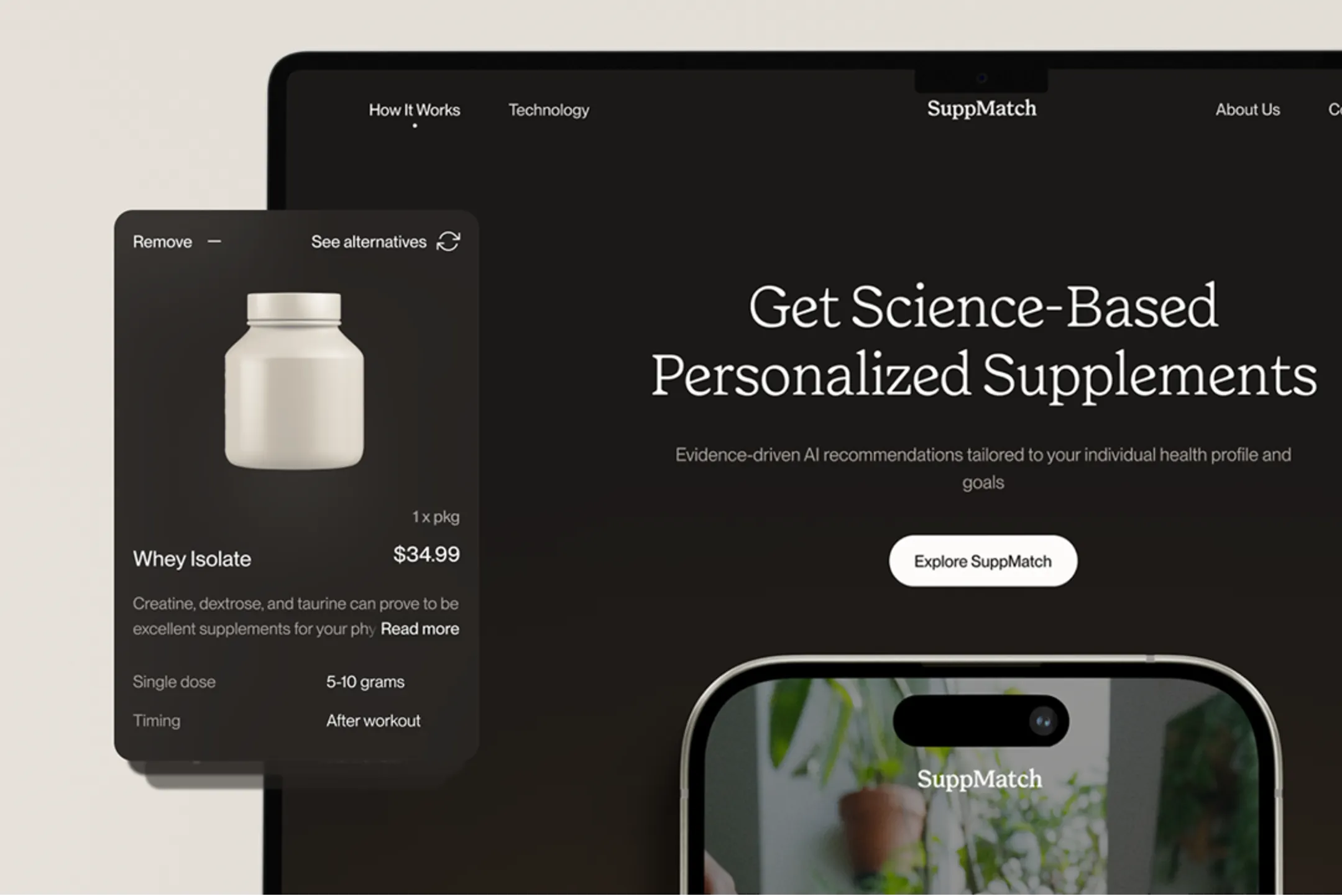 SuppMatch personalizowany dobór suplementów