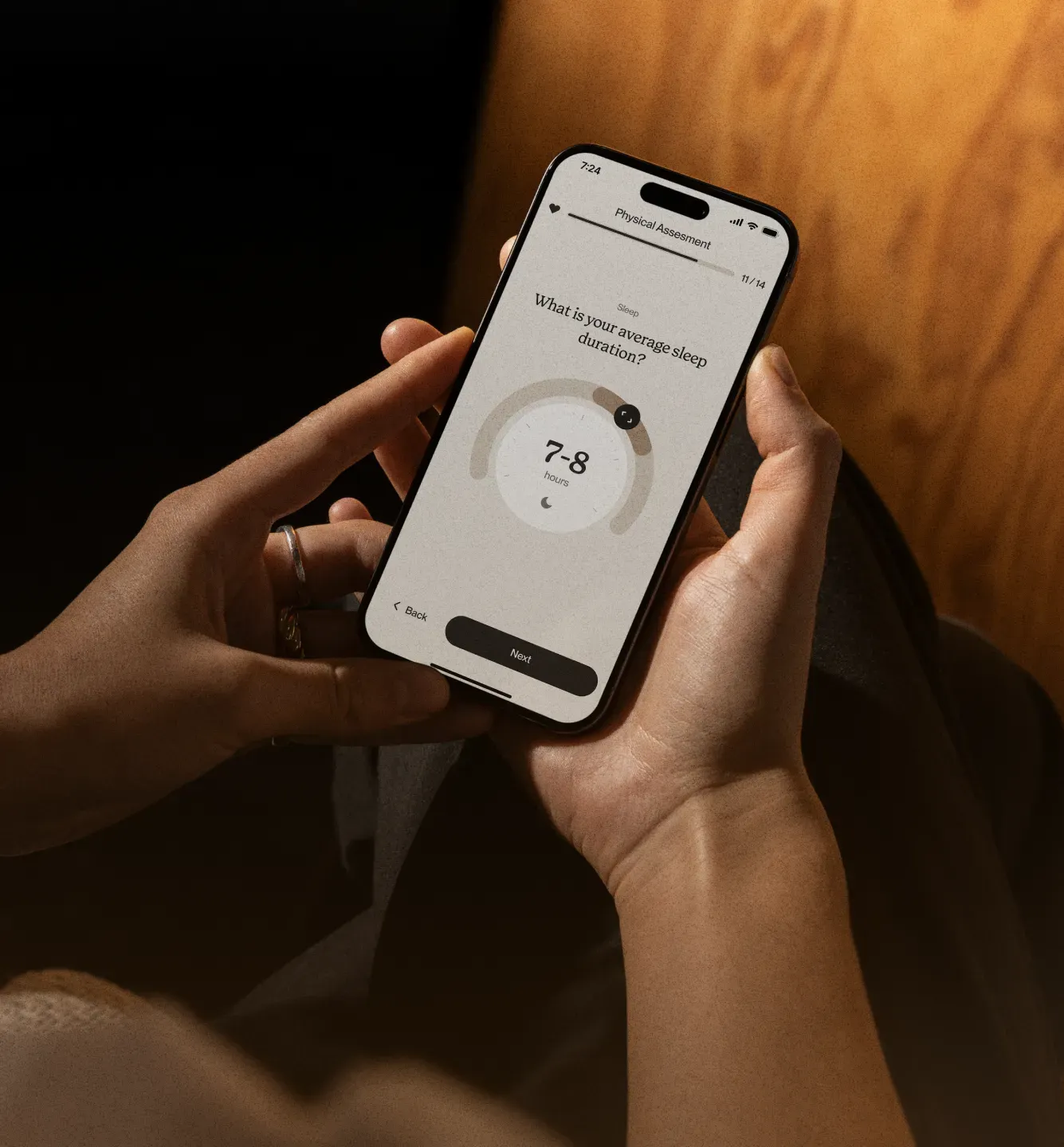 Ankieta SuppMatch na telefonie
